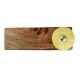 2 Pieces Yellow Wheel Flower Ceramic Wooden Door Stopper